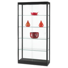 Aspire GPC 1000 Glass Display Cabinet Black - Display Cabinets Direct