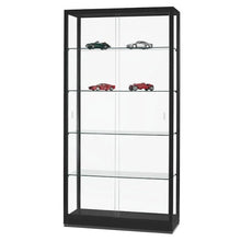 Aspire WME 1000 Glass Display Cabinet Black - Display Cabinets Direct