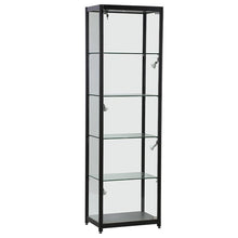Element Black Aluminium Shop Cabinet (60cm wide, 40cm deep) - Display Cabinets Direct