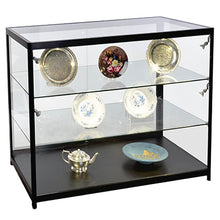 Element Black Aluminium Shop Display Counter (100cm wide, 50cm deep) - Display Cabinets Direct