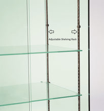 Premier 160 Midi Height Extra Wide Glass Cabinet With No Top Lights - Display Cabinets Direct