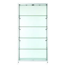 Vista Silver Display Cabinet Tall Extra Wide - Display Cabinets Direct