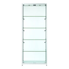 Vista Silver Display Cabinet Tall Wide - Display Cabinets Direct