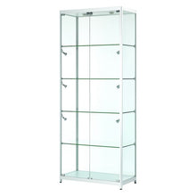 Vista Silver Display Cabinet Tall Wide - Display Cabinets Direct