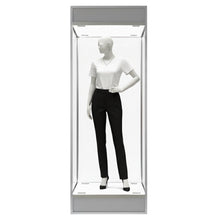 Single Mannequin Showcase with Glass Top - Display Cabinets Direct