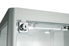 SOLARIS 400 x 400 x 1980mm Glass Cabinets - Display Cabinets Direct