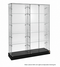 1.26M School Trophy Glass Display Showcase (1.26m x 1.8m High) - Glass Cabinets and Custom Showcases