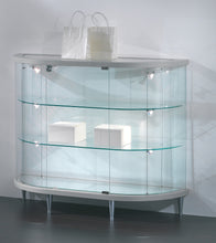 Elegance Lite 203/MB Half Oval Glass Display Counter - Display Cabinets Direct