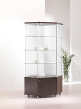 Fusion 70M Corner Cabinet With Storage - Display Cabinets Direct