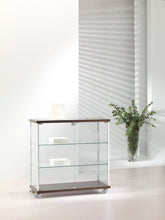 Fusion 93B Lockable Display Counter with Glass Shelves and Custom Options – 93x92x39cm - Display Cabinets Direct