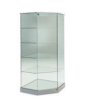Premier 182 Corner Display Showcase Without Lights - Display Cabinets Direct