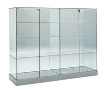 Premier 160 Midi Height Extra Wide Glass Cabinet With No Top Lights - Display Cabinets Direct