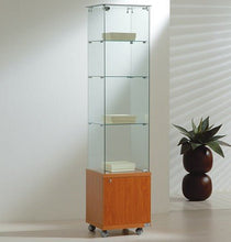 Premier Lite 4.18M Slim Glass Display Unit - Display Cabinets Direct