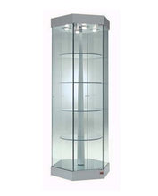 Premier 201 Hexagonal Rotating Showcase With Top Lights - Display Cabinets Direct