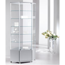 Fusion 70MA Extra Tall (2.2m) Corner Storage Showcase - Display Cabinets Direct