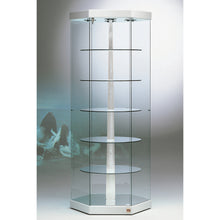 Kensington 201GB Hexagonal Glass Showcase - Display Cabinets Direct