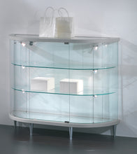 Elegance Lite 203/MB Half Oval Glass Display Counter - Display Cabinets Direct
