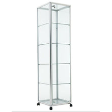 Britannia UB010 Aluminium Framed Tower Showcase - Display Cabinets Direct