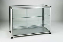 Britannia UB002 Full Display Aluminium Framed Counter - 1.25m Wide - Display Cabinets Direct