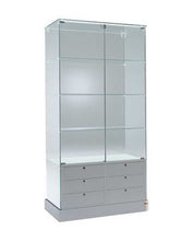 Premier 100 Display Showcase with Drawers Without Top Lights - Display Cabinets Direct